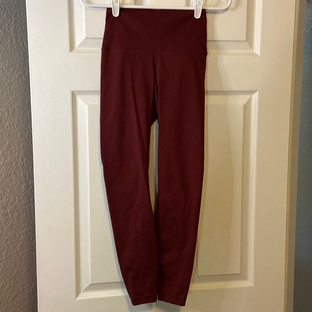YOGALICIOUS LUX maroon leggings